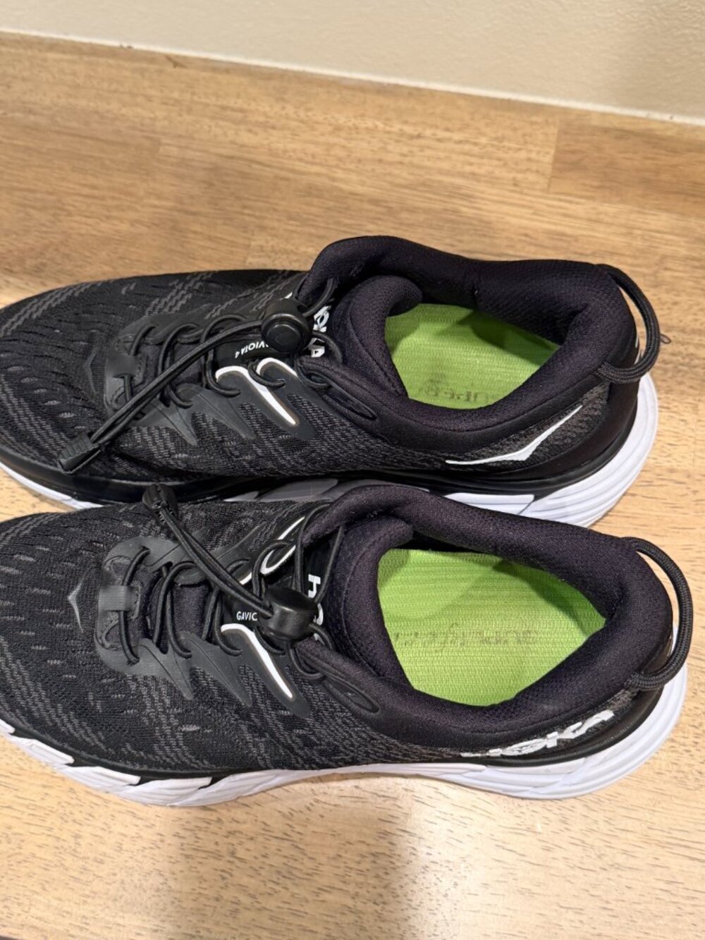 Hoka Gaviota 4 Women’s Size 9 Black White Sneakers Stability Running - Picture 5 of 10